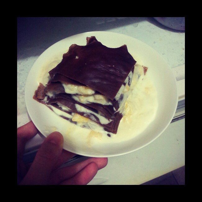 巧克力千层可丽饼