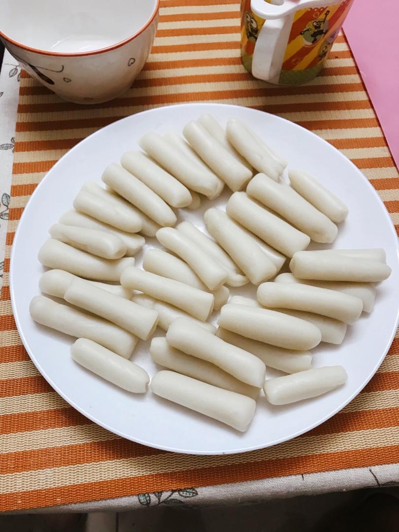 小凉亭的习武之旅做的自制韩式年糕条
