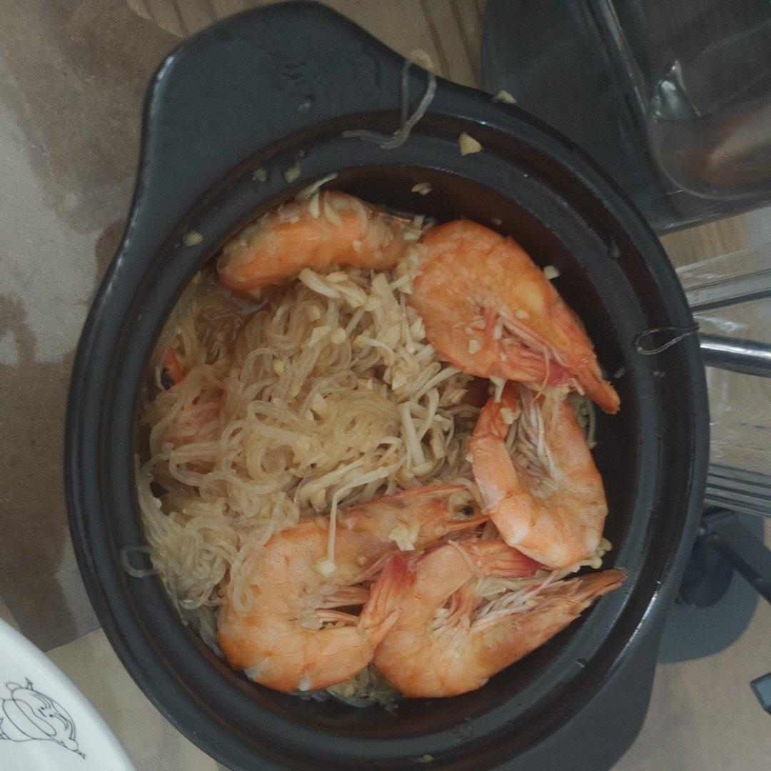 蒜蓉粉丝虾煲