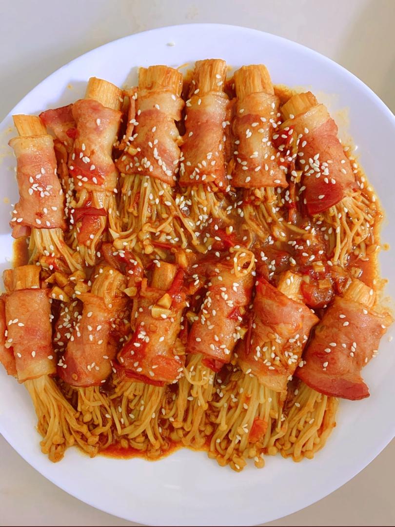 金针菇培根卷