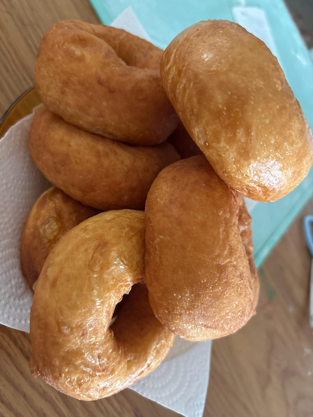 🍩超快手一小时低糖无需烤箱的甜甜圈（详细视频）