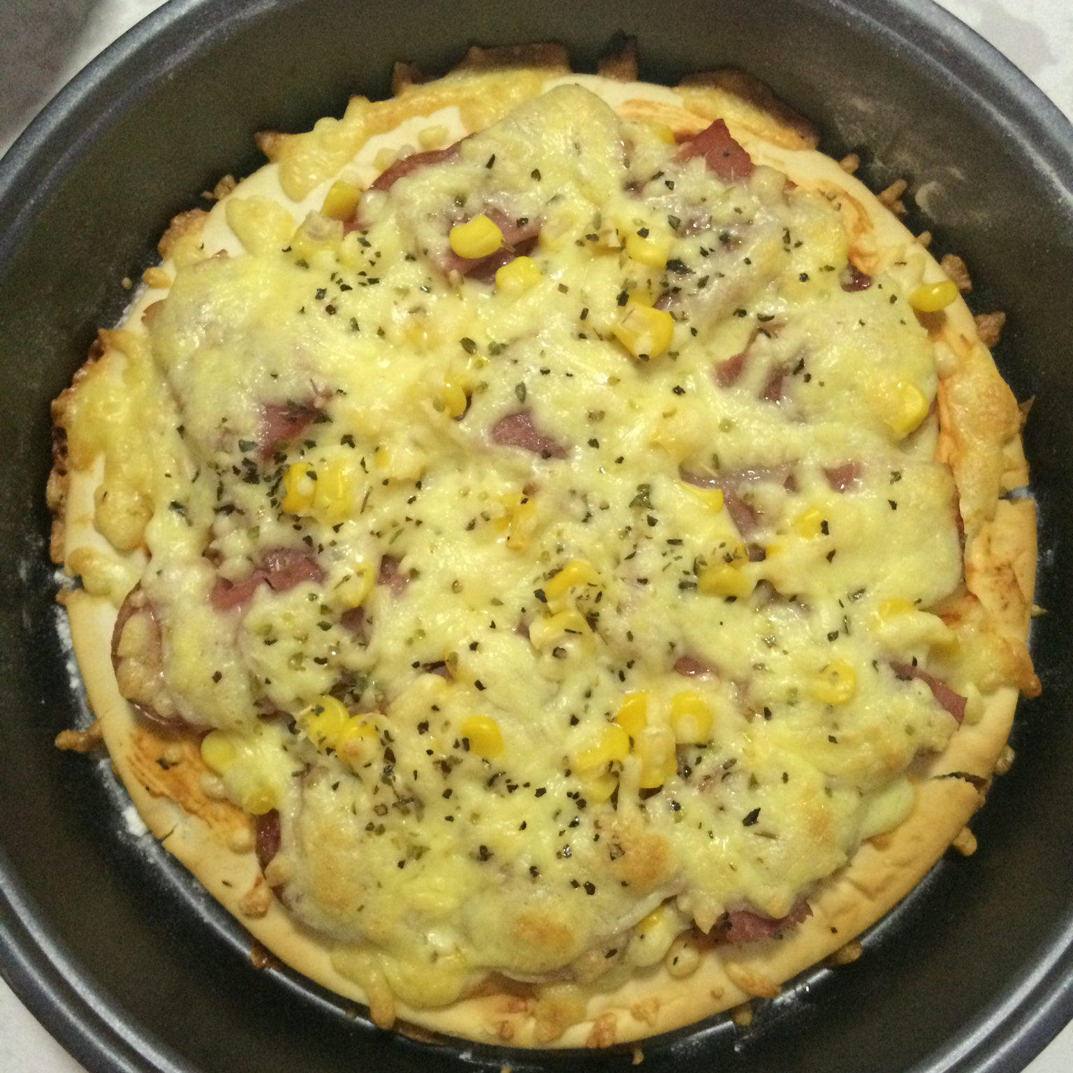 芝士培根火腿披萨Pizza