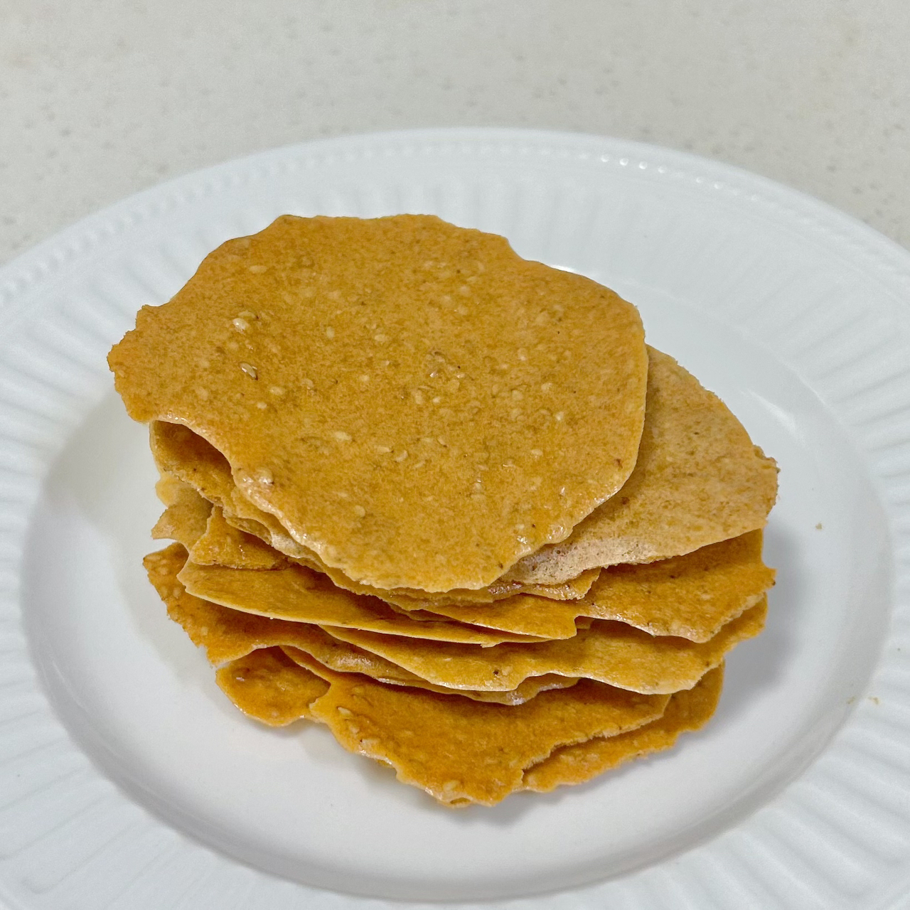 芝麻杏仁蛋白薄脆饼干（消耗蛋白）- 快手菜的做法