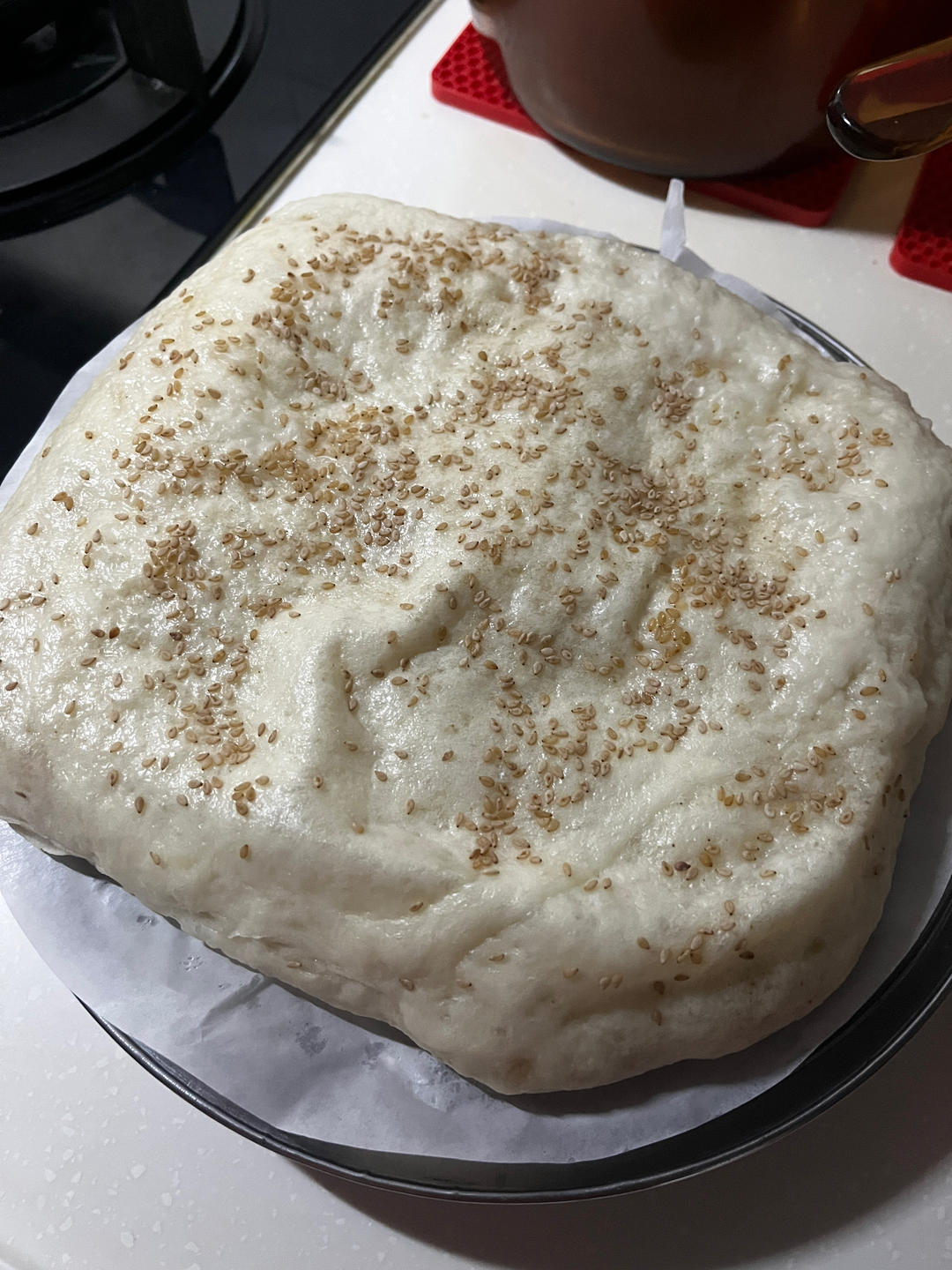 芝麻发面千层饼 柔软层多 做法简单 附细节视频详解