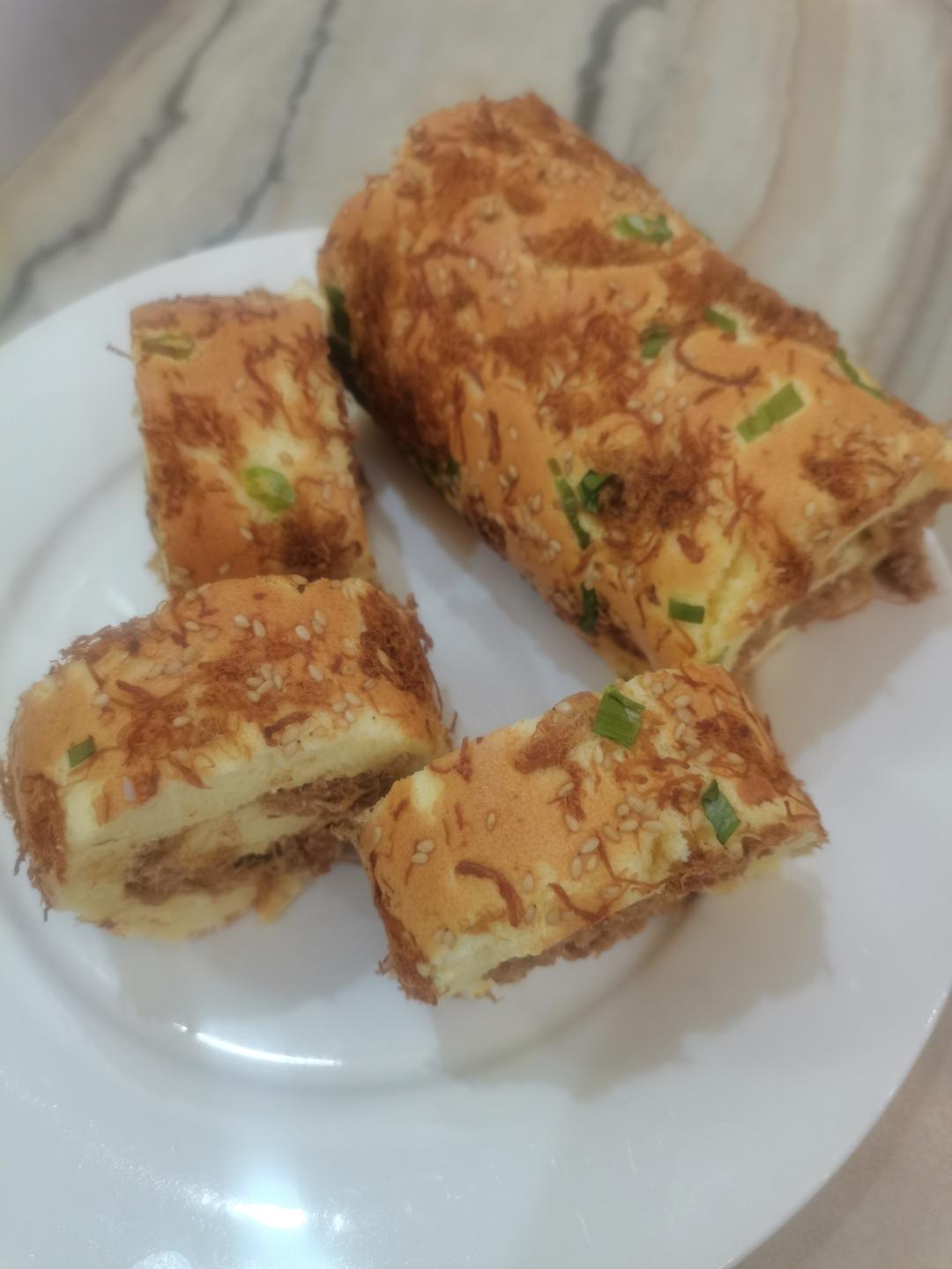 香葱肉松蛋糕卷-绵软细腻/可盐可甜