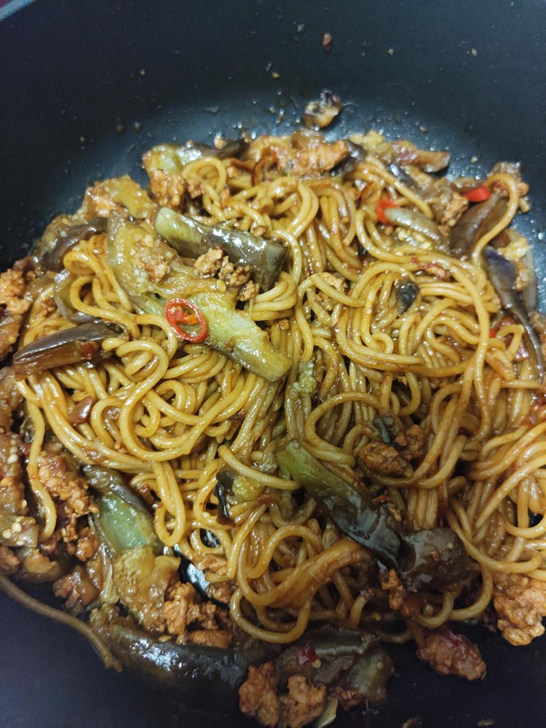 快手版茄子焖面