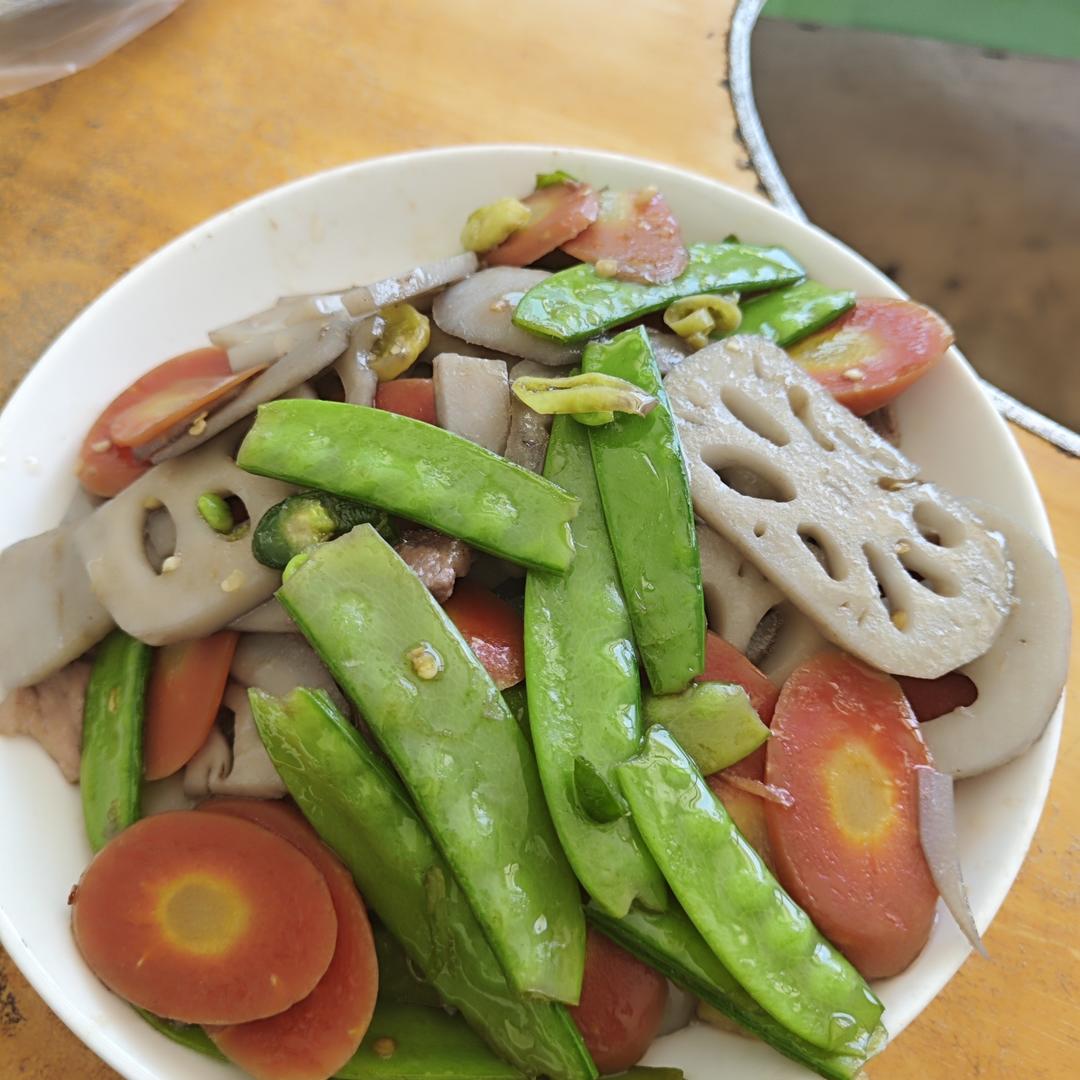 三色小素炒（夏天的清爽）