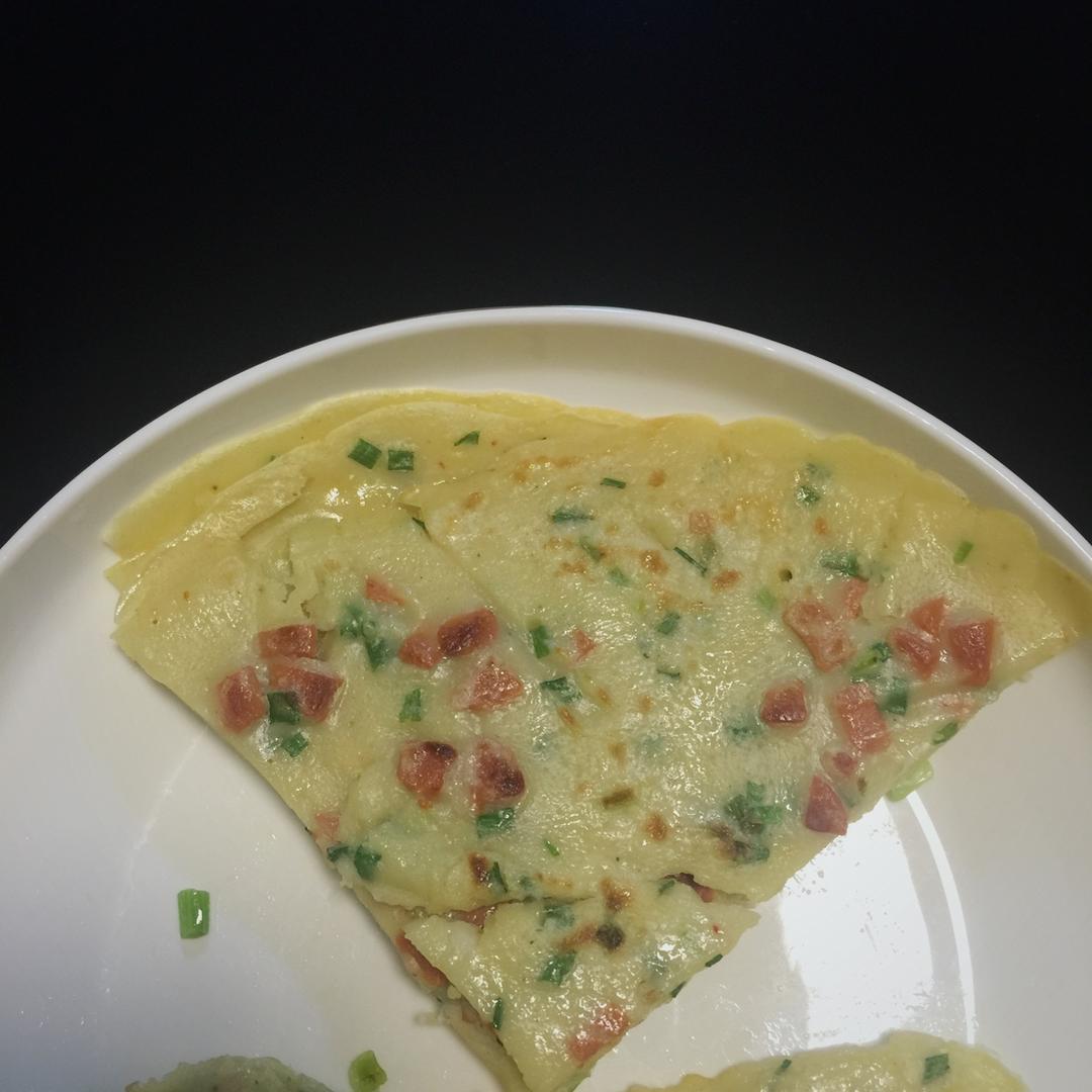 快手鸡蛋饼～～十分钟早餐！