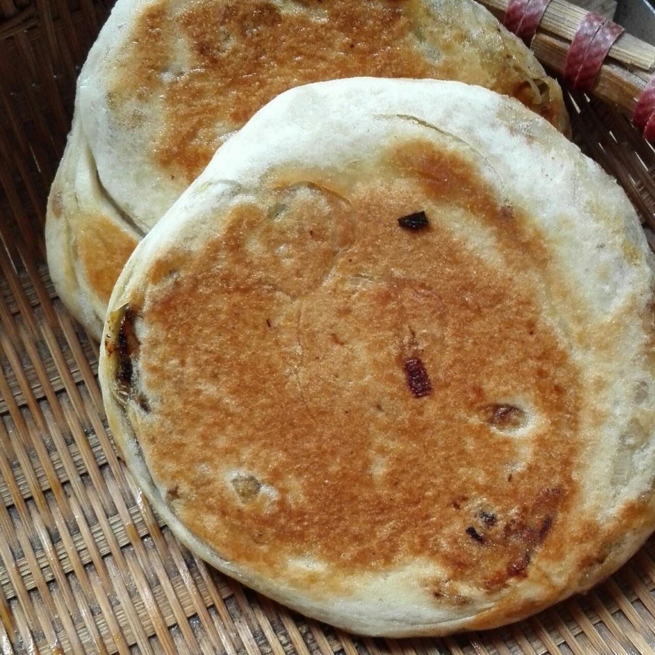 葱油发面饼