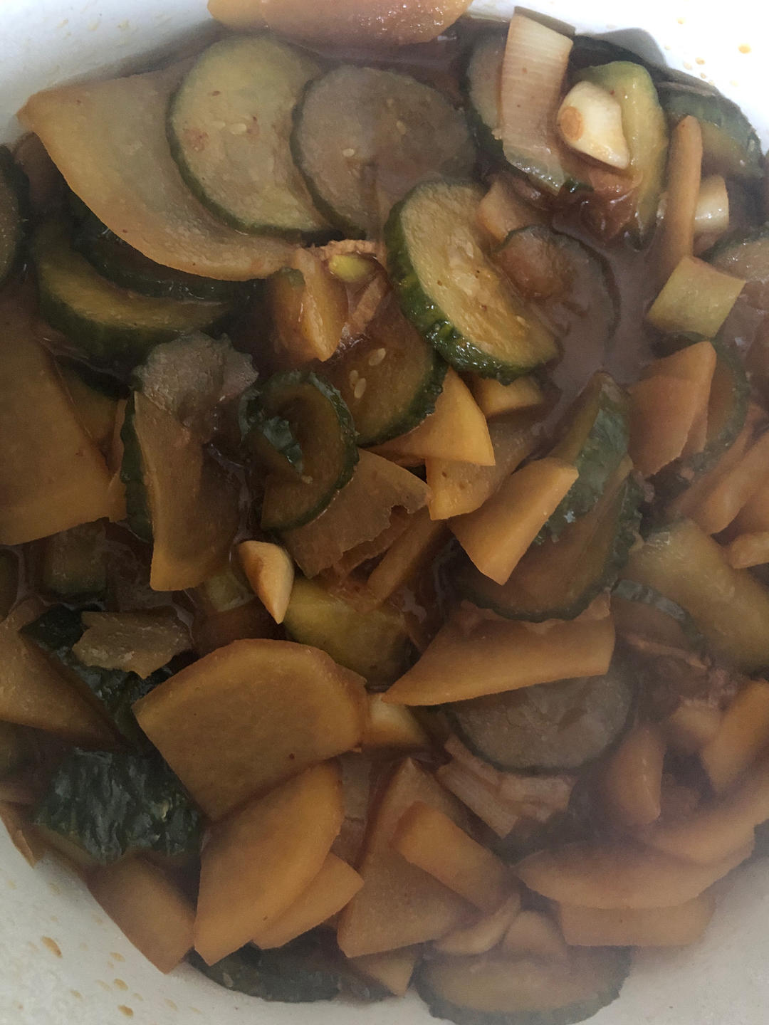 土豆黄瓜片
