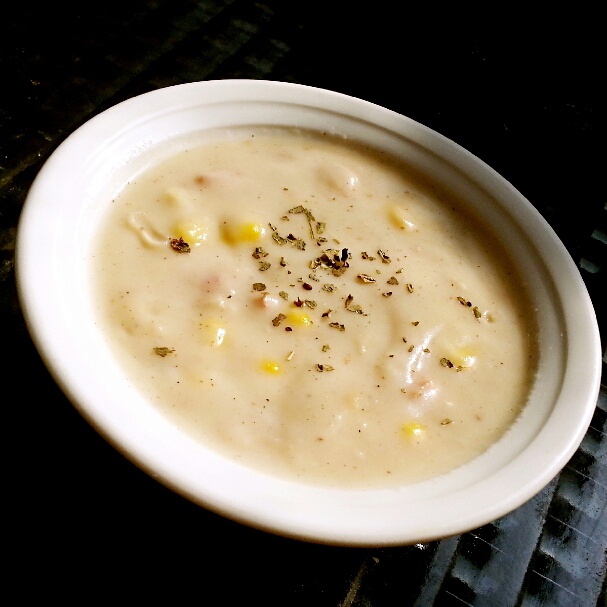 ninocat做的火腿玉米浓汤