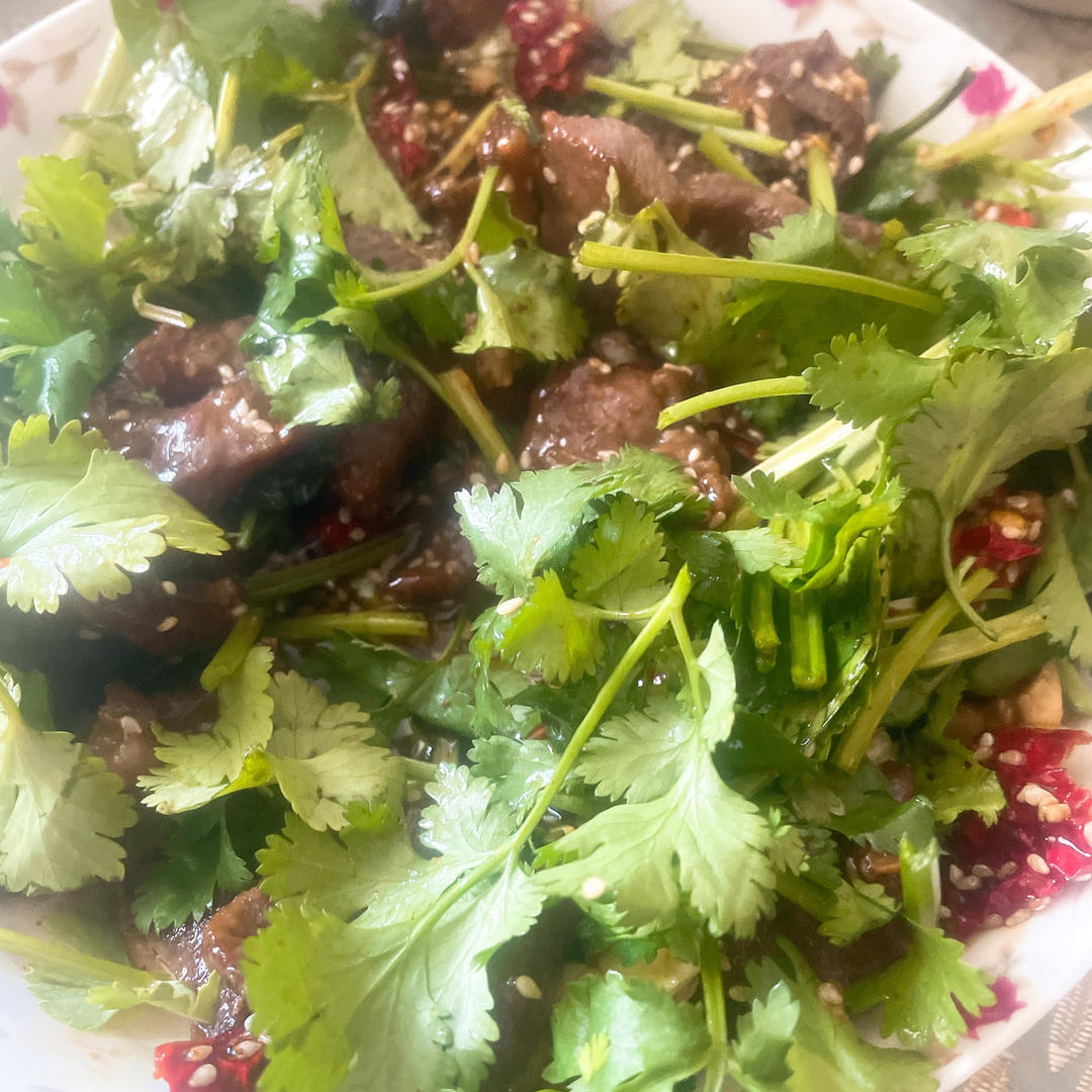 香菜拌牛肉