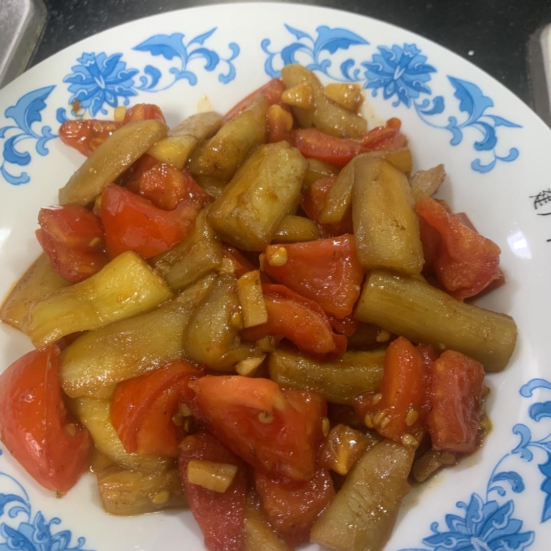 茄子炒西红柿
