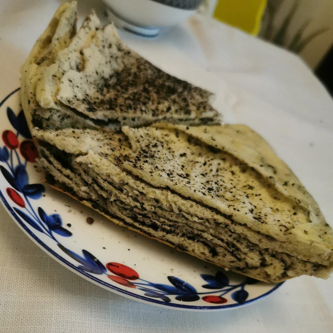黑芝麻酱千层饼