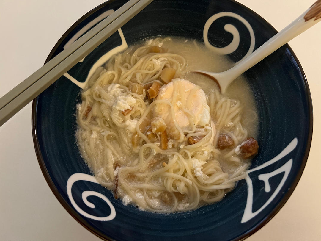 十分钟做超好吃瑶柱鲜汤面