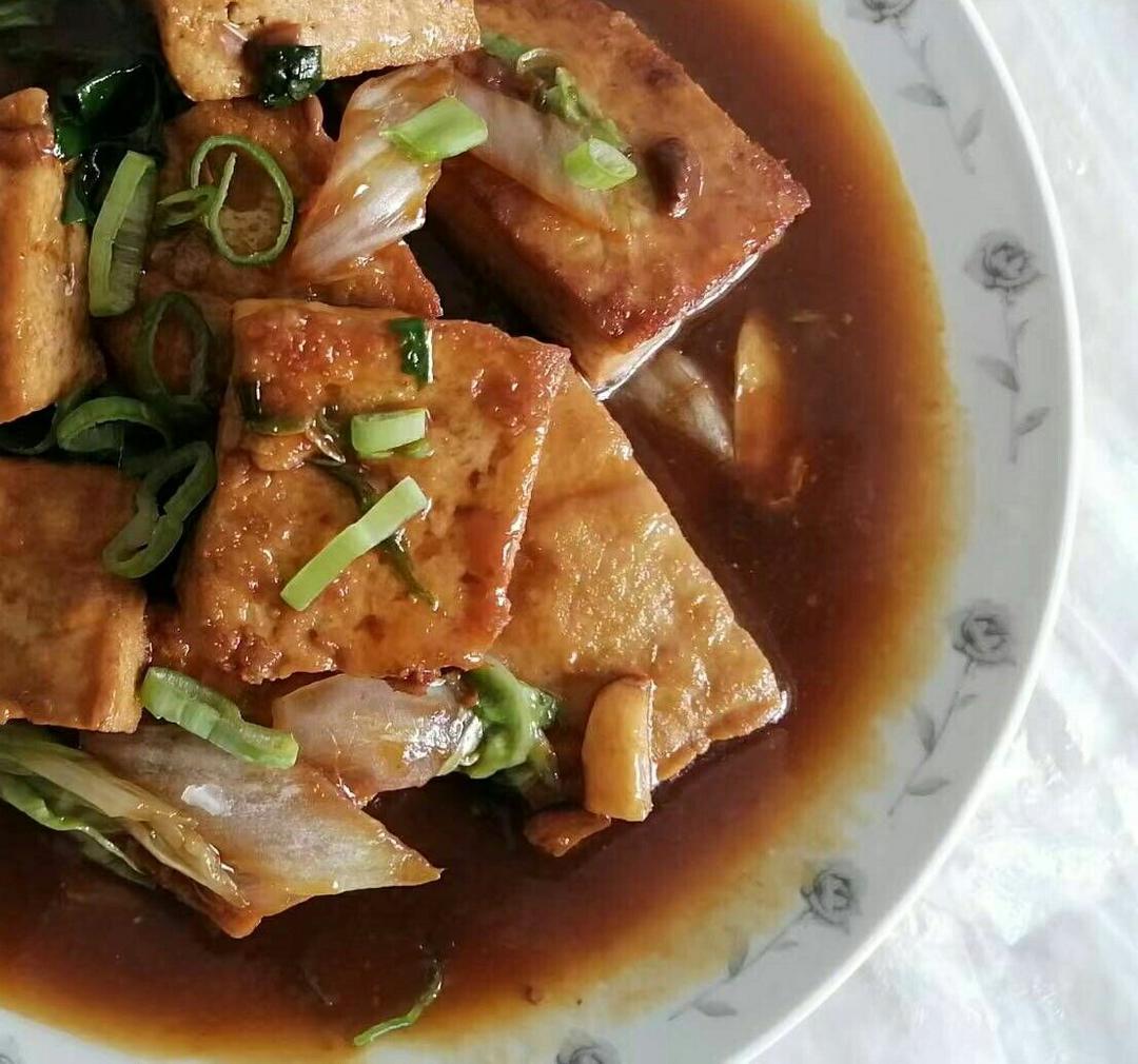 葱香煎豆腐