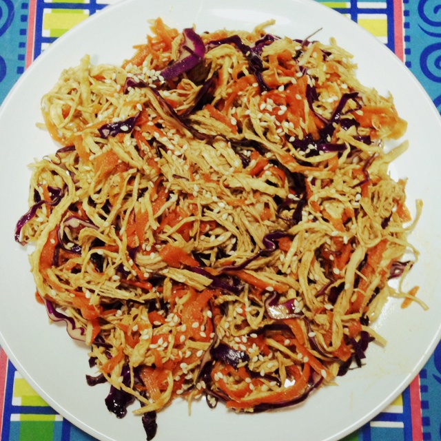 减脂健身｜凉拌手撕鸡丝（香辣&麻油版）