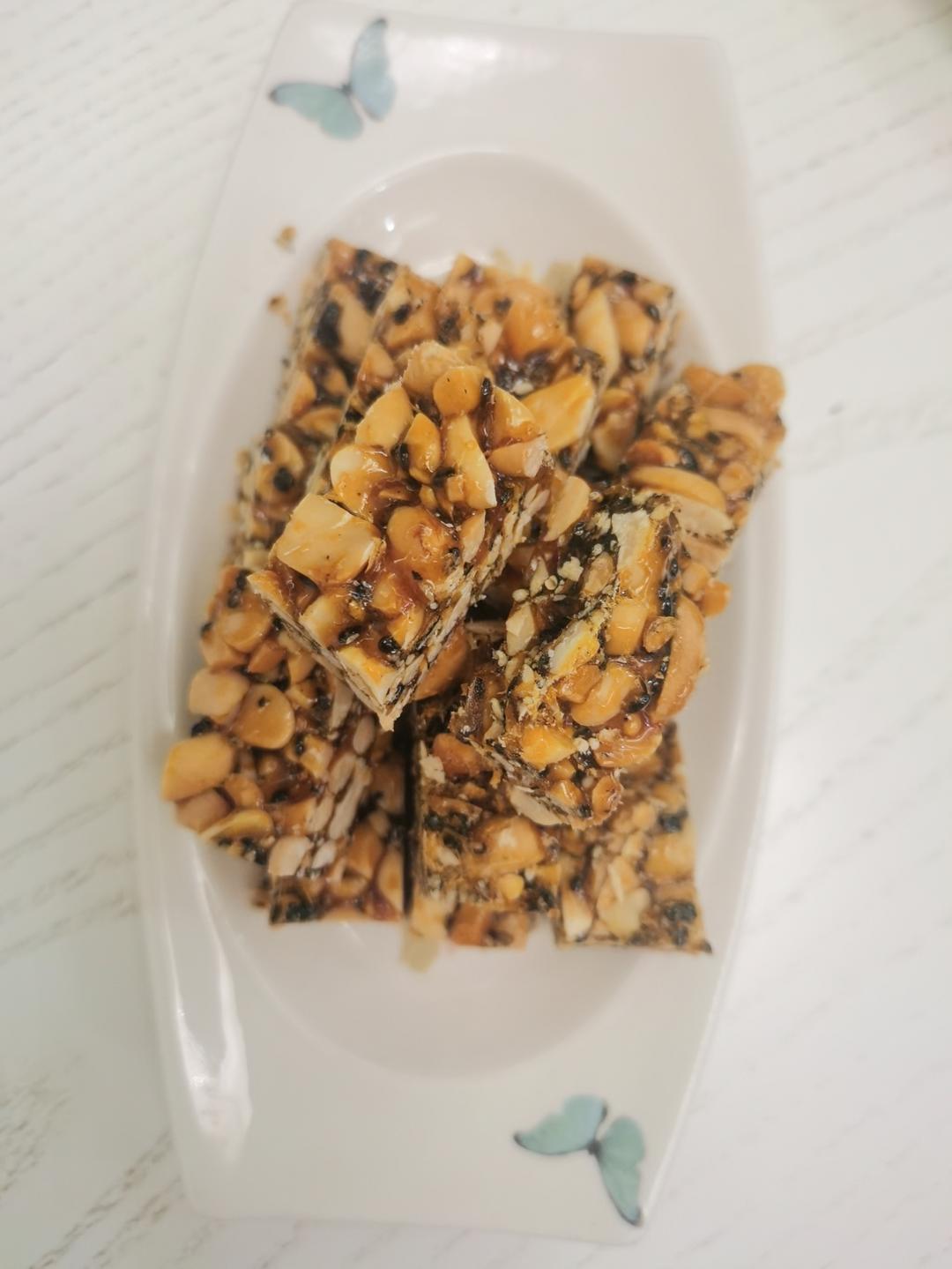 自制花生芝麻糖