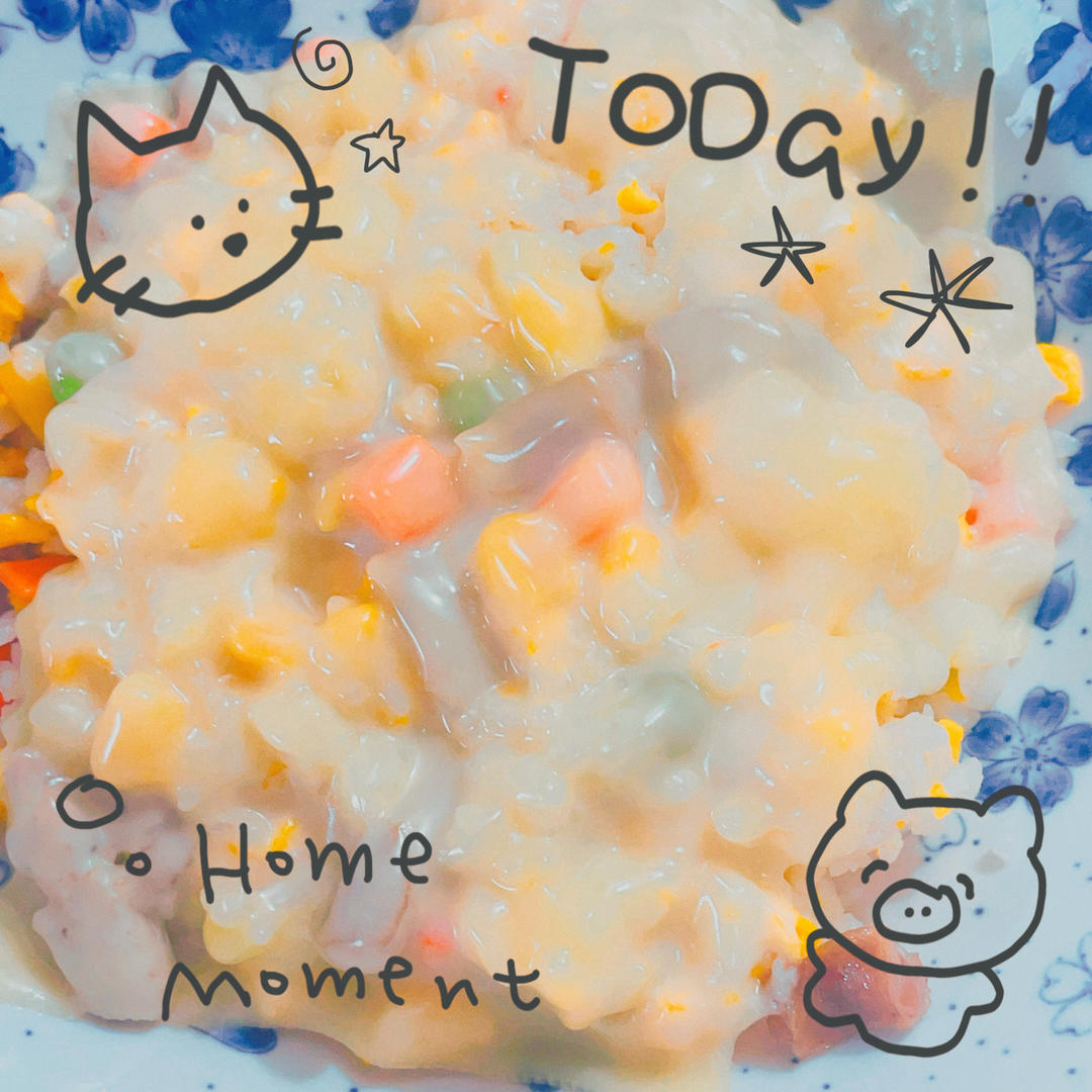 🧀芝士焗饭🧀(微波炉版)的做法