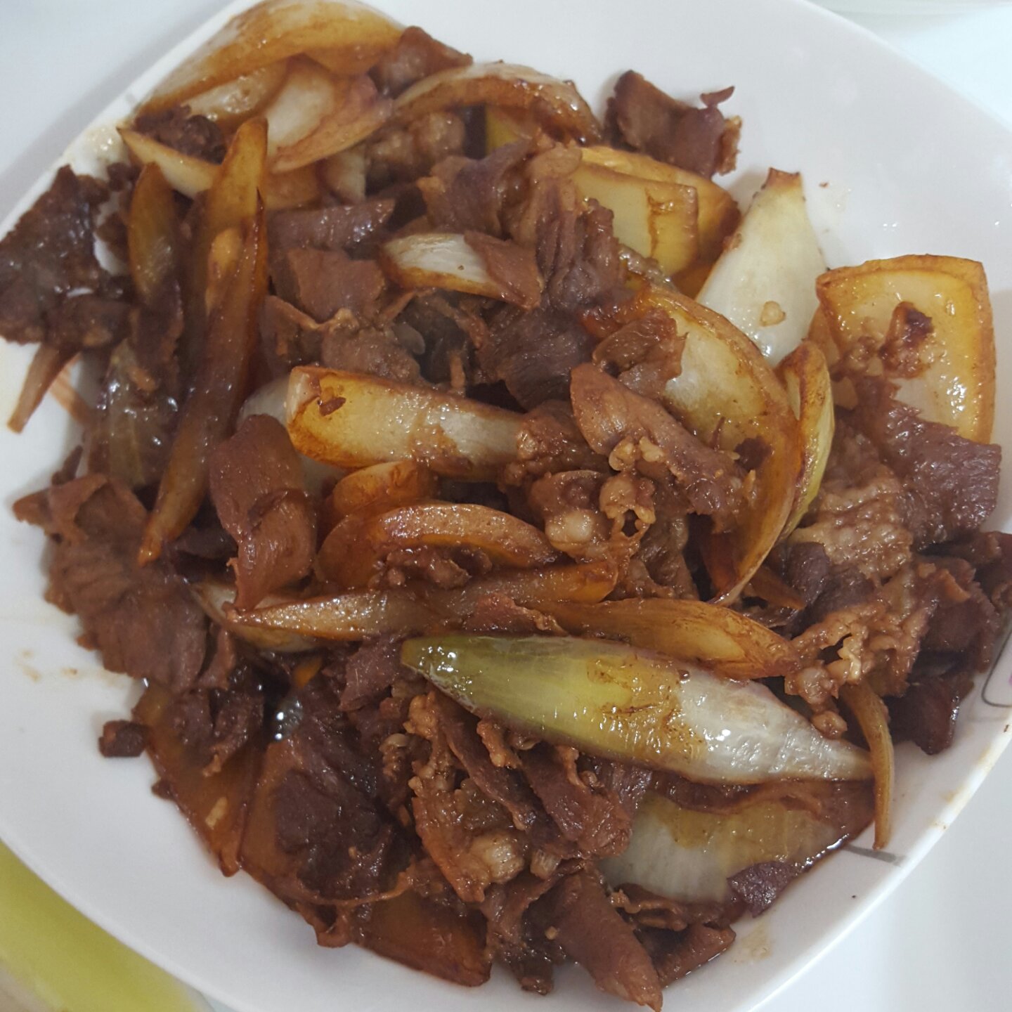 洋葱孜然羊肉片
