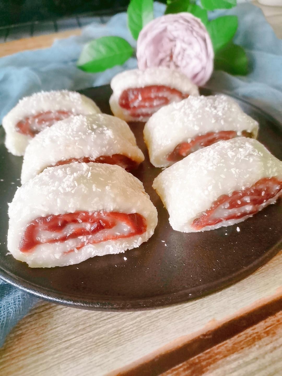 糯米豆沙卷