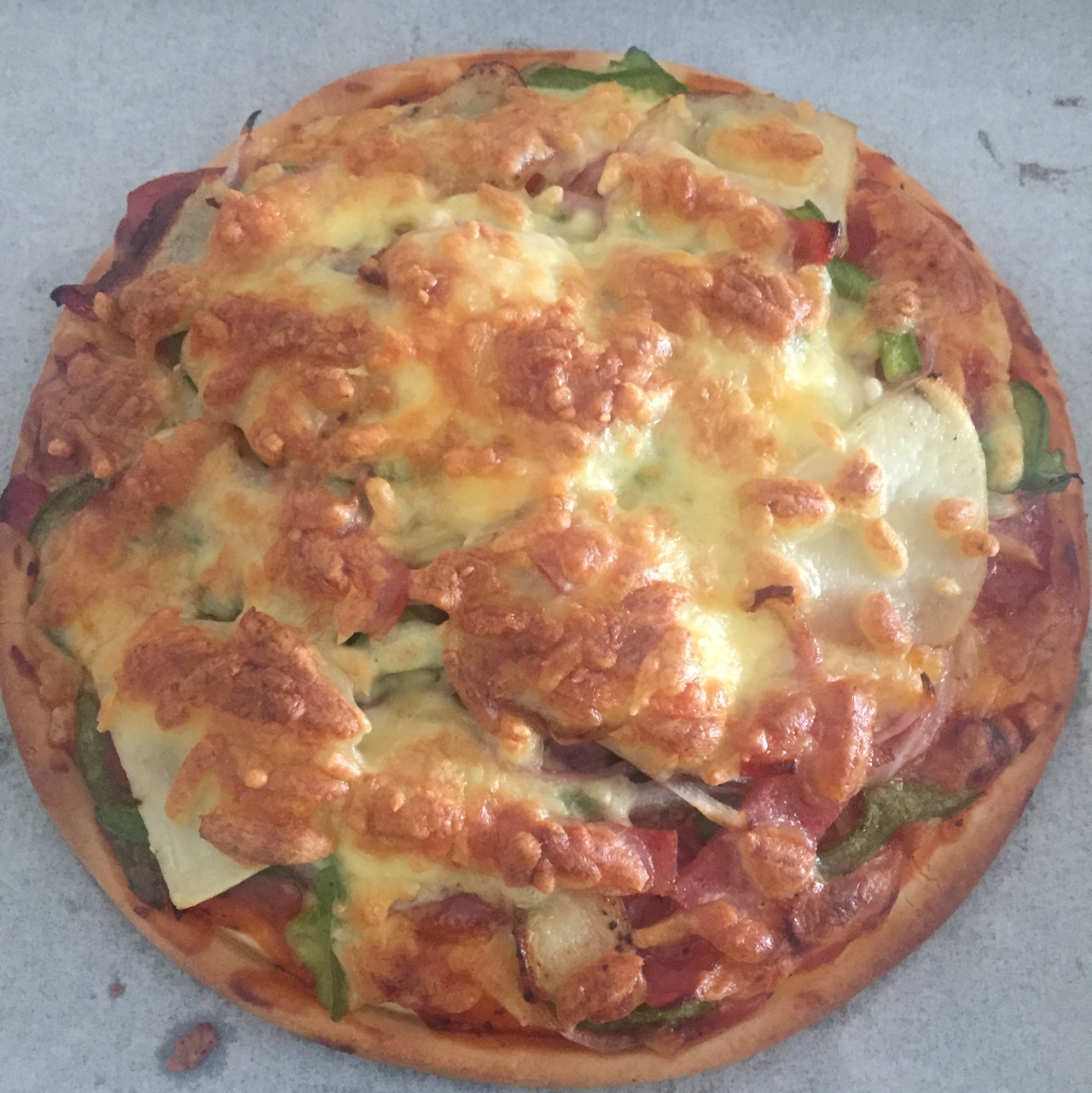 芝士培根火腿披萨Pizza