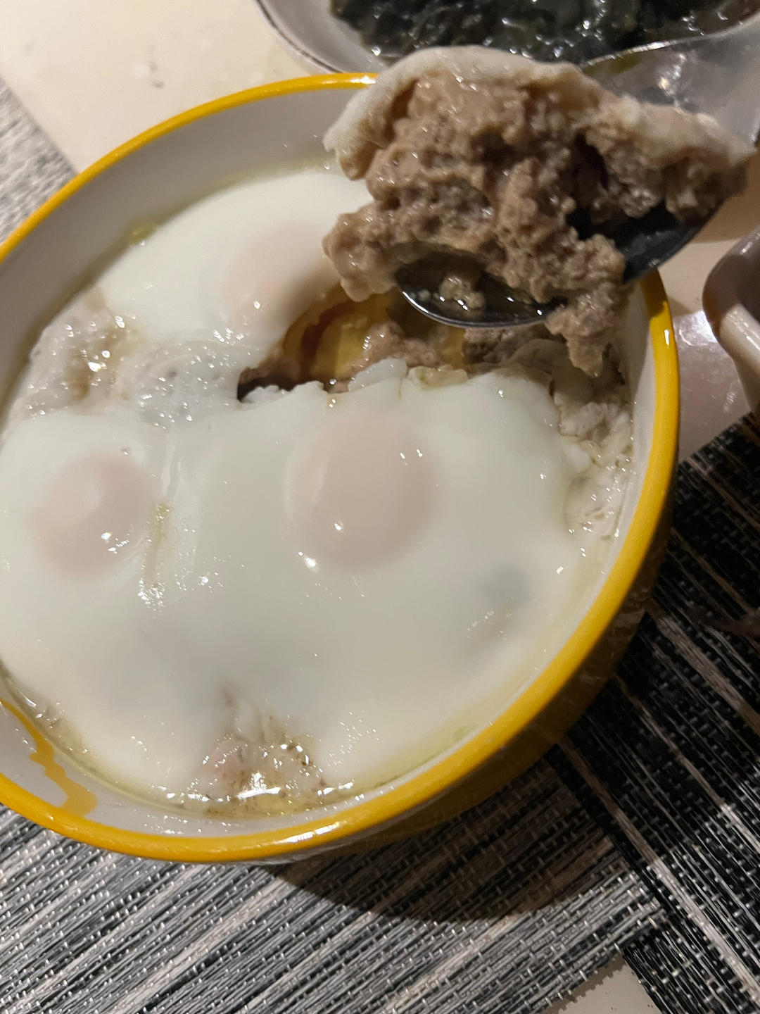 简单又好吃的肉饼蒸蛋