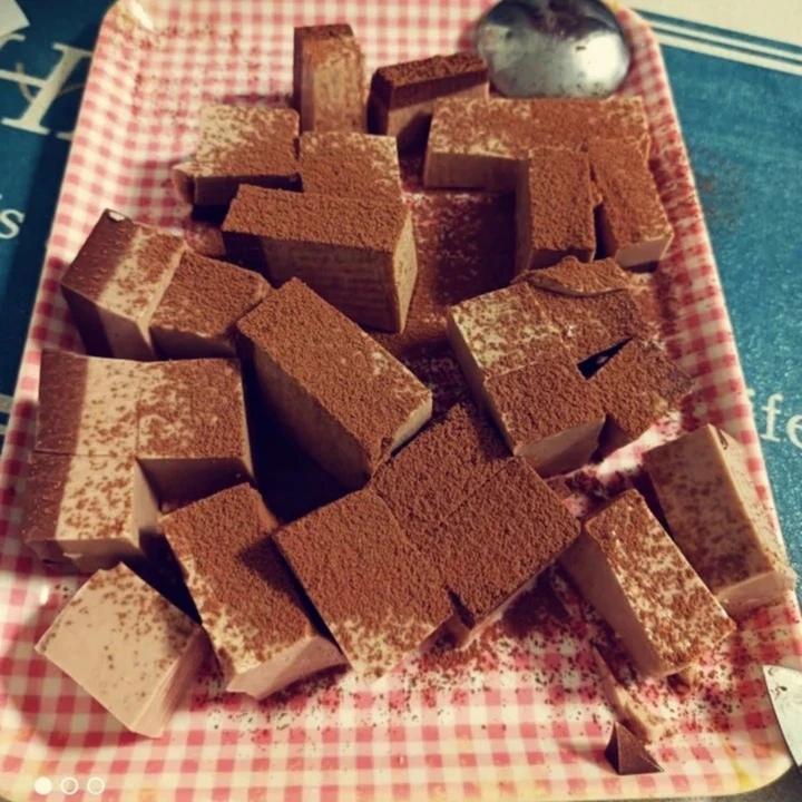 免烤箱❗搅一搅就成功的抹茶奶冻😋