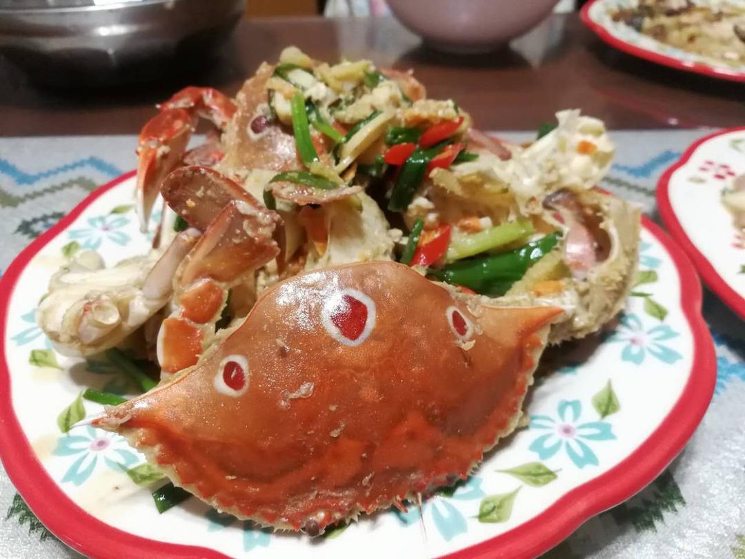 葱姜炒蟹 Fried Crabs