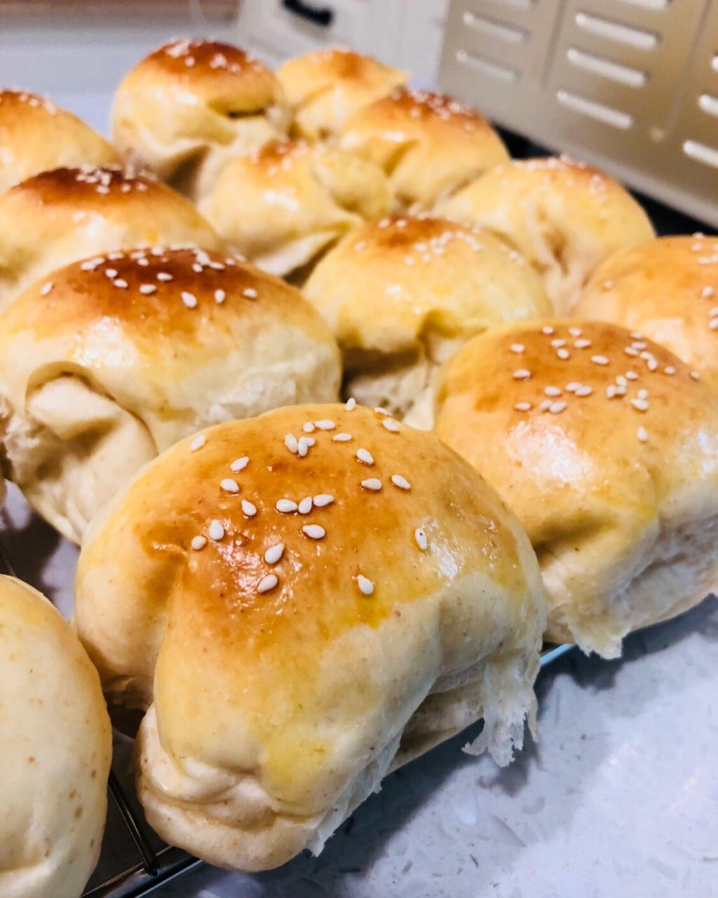 鲜奶油小餐包（一次发酵）