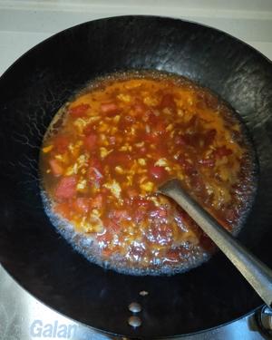西红柿鸡蛋打卤面的做法 步骤11
