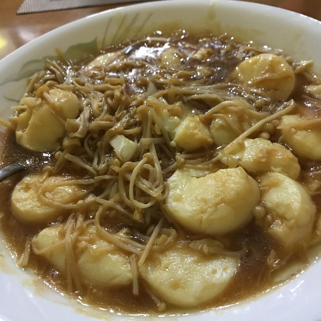 超级下饭菜--金针菇日本豆腐