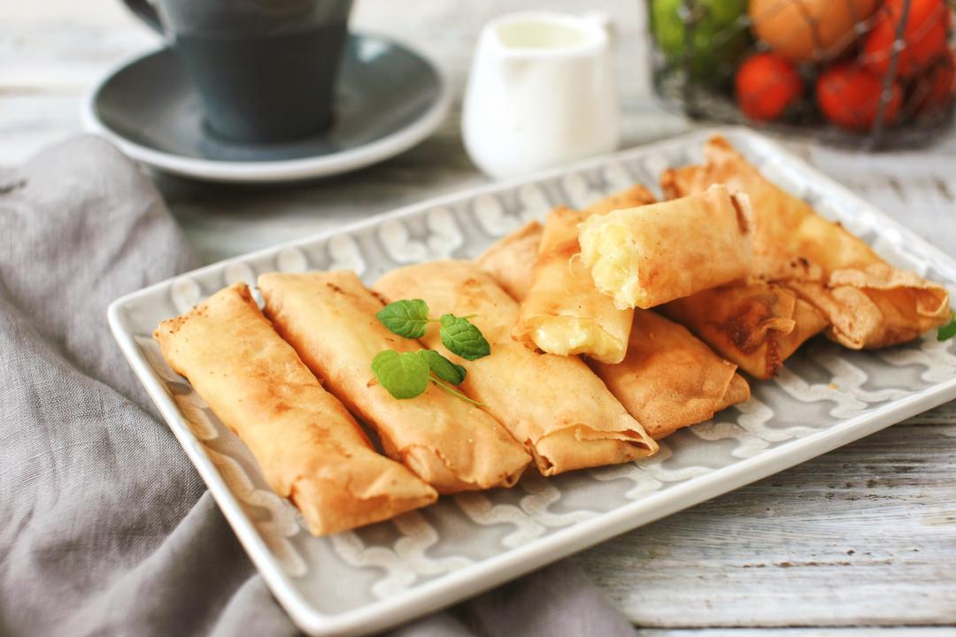 爆浆芝士榴莲春卷