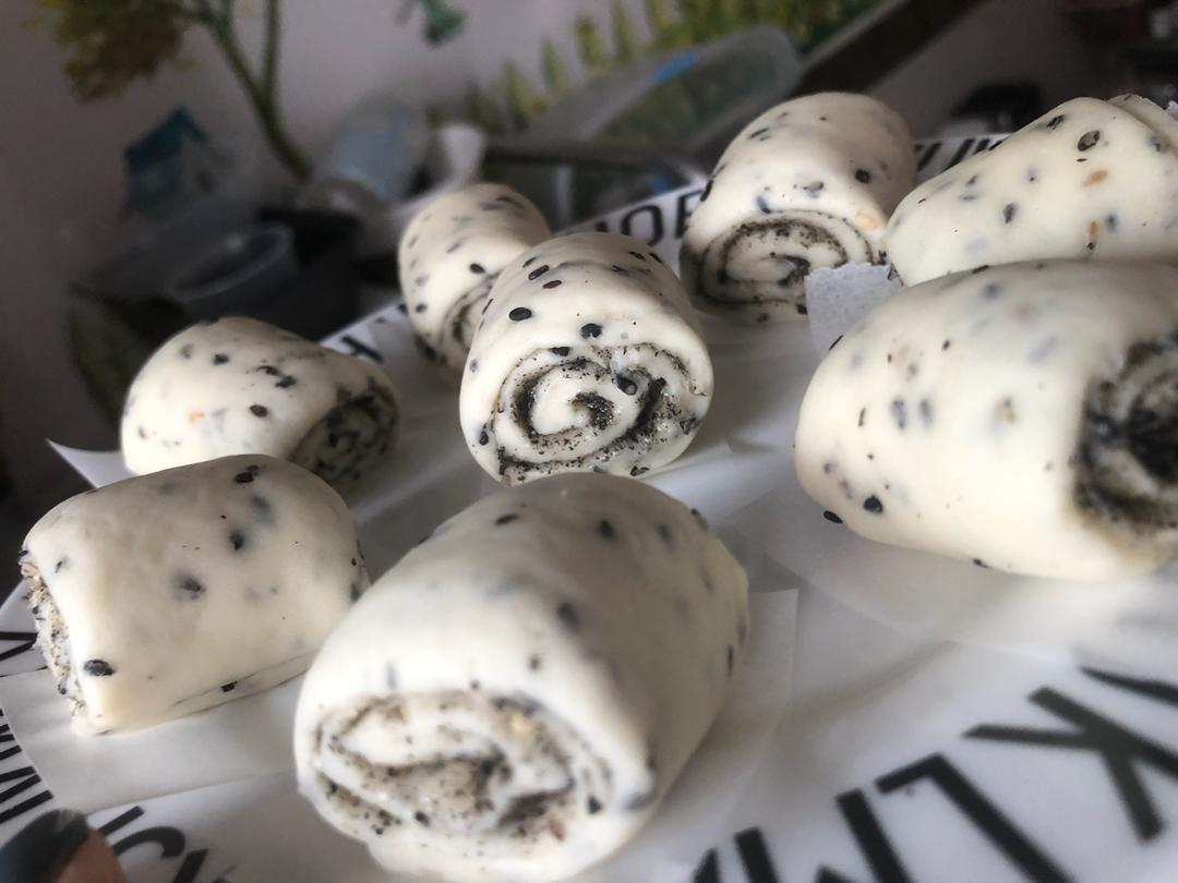 奶香黑芝麻馒头（一次性发酵）