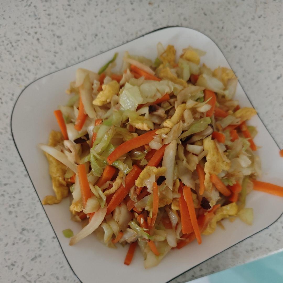 包菜丝炒蛋