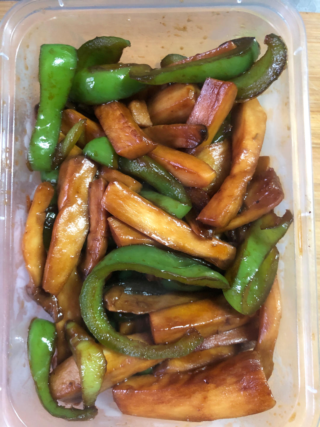 青椒素炒杏鲍菇