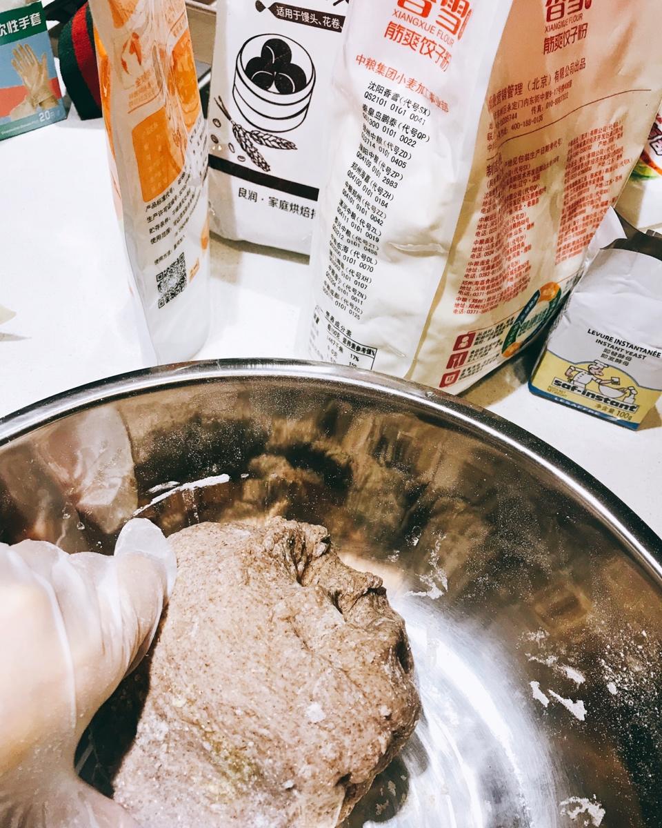 低糖无油黑麦全麦吐司