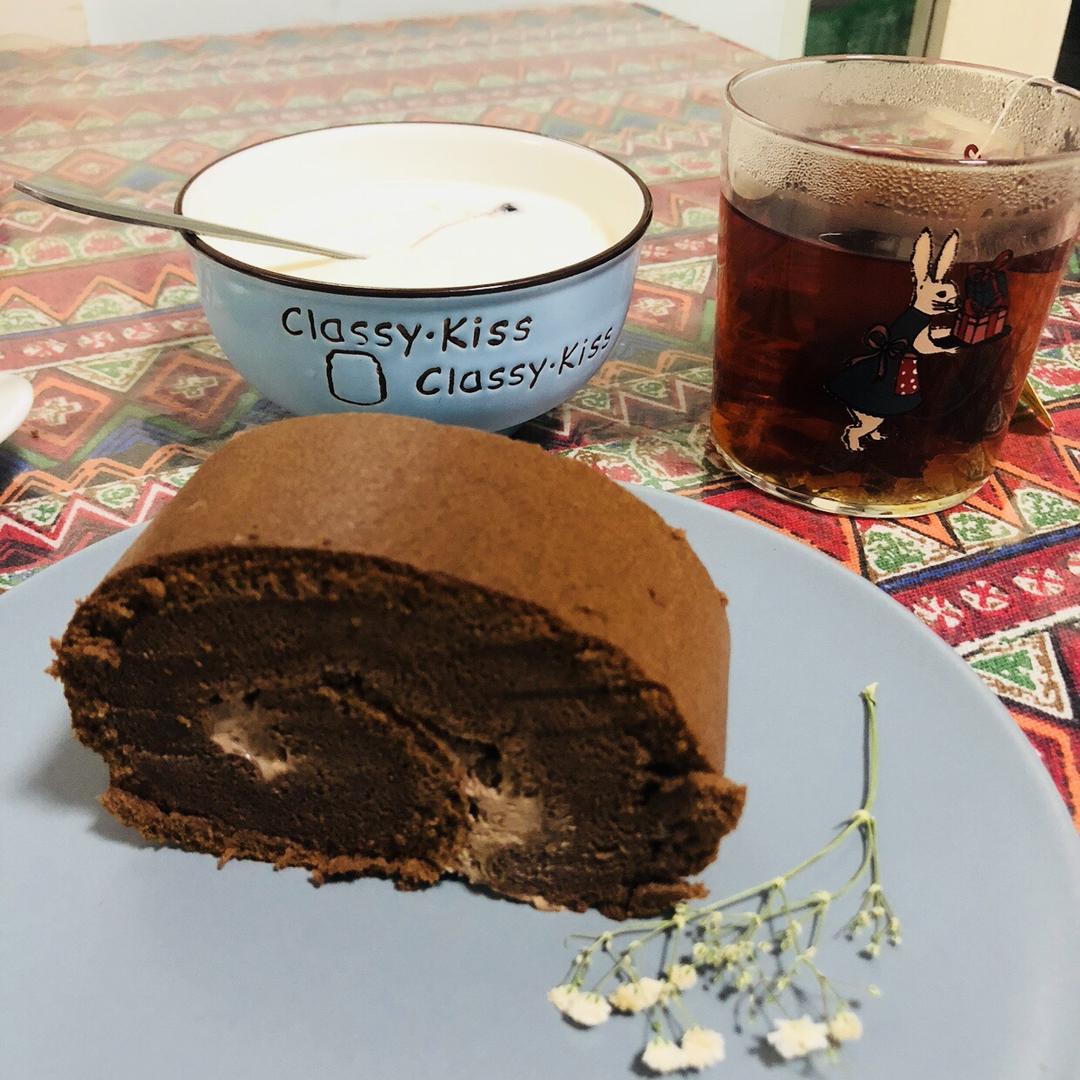 巧克力棉花蛋糕卷