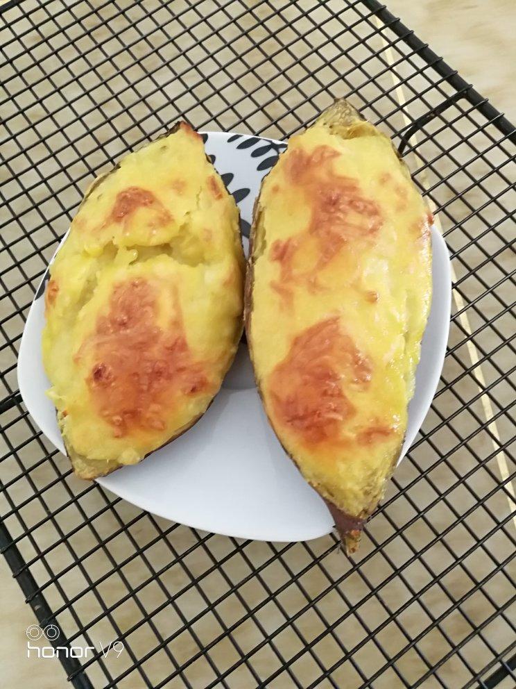 芝士奶油焗红薯