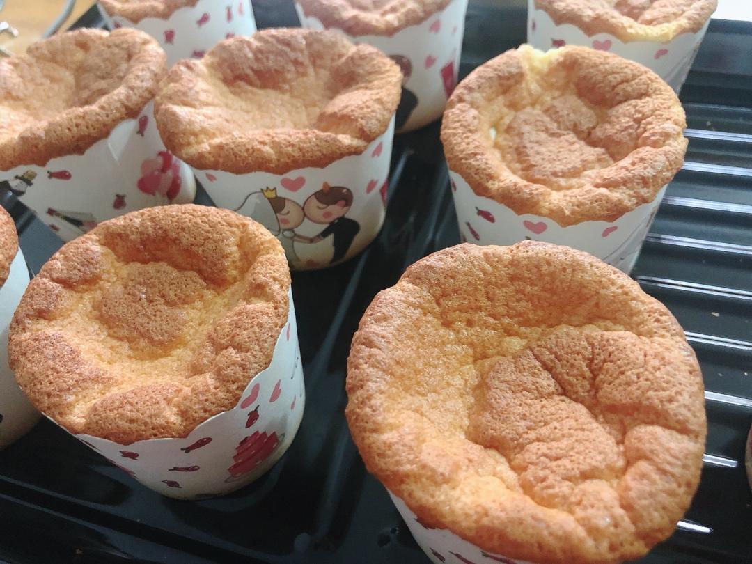 纸杯蛋糕 8寸戚风蛋糕的量