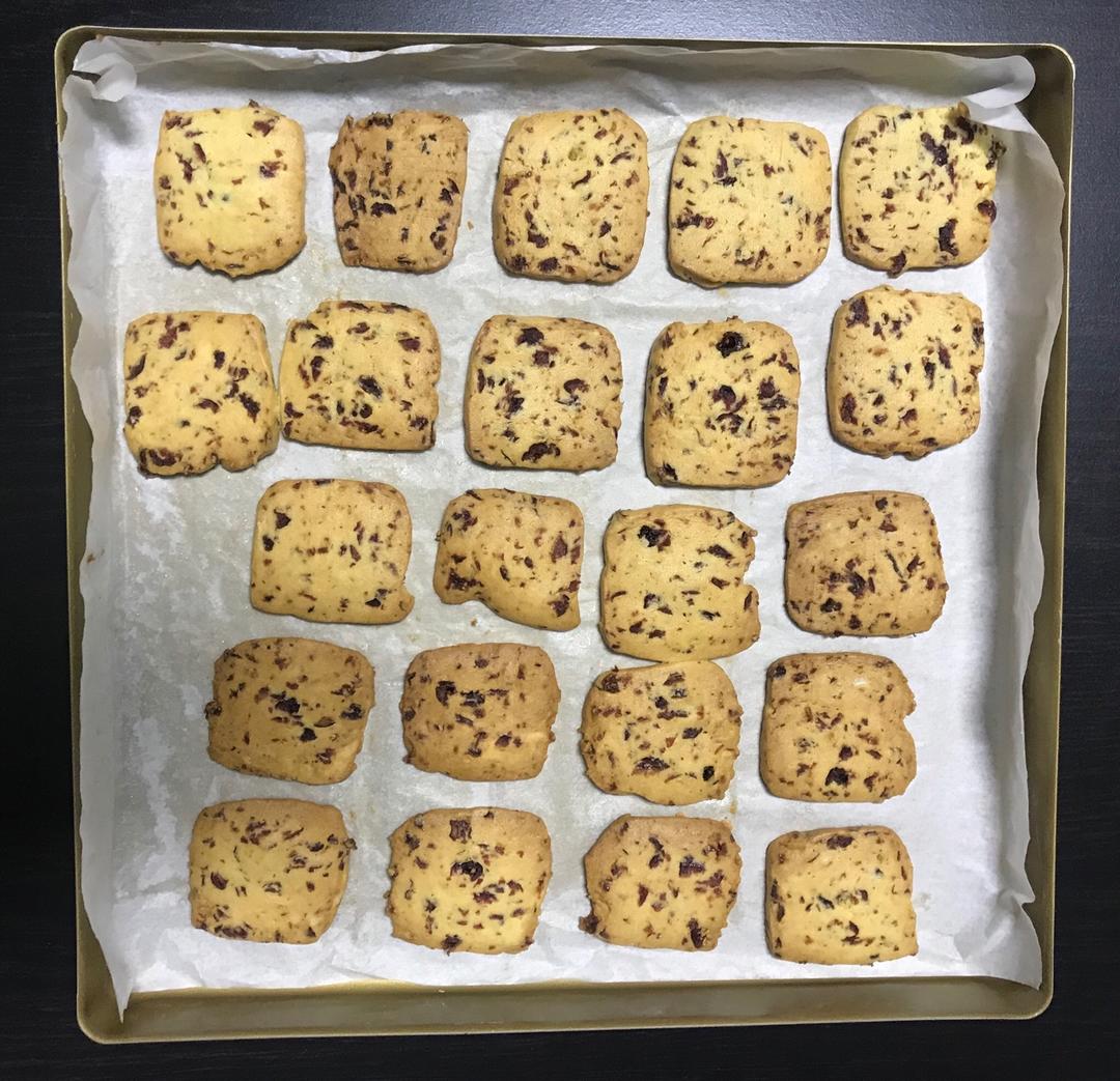 低糖少油版蔓越莓饼干