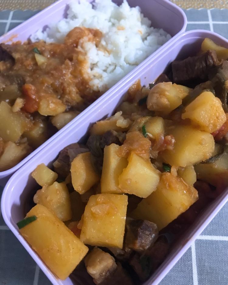番茄土豆炖牛腩（牛肉也适用）