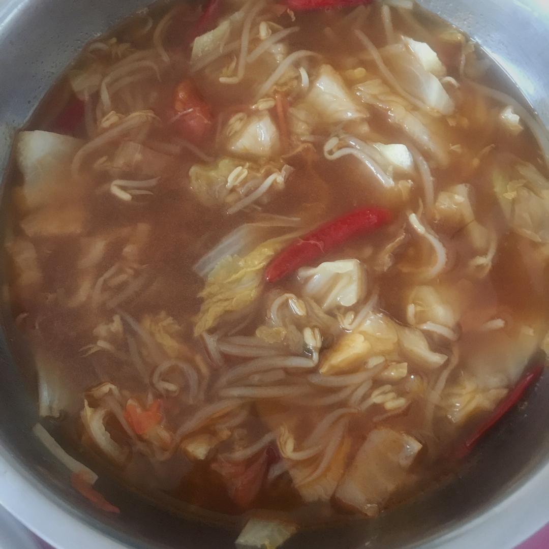 #排毒汤#西红柿豆芽汤