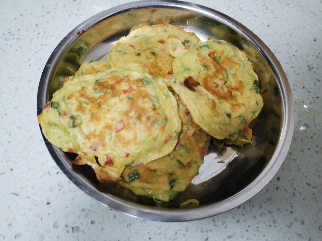 【收藏】大人小孩都爱吃，快手早餐，蔬菜鸡蛋饼