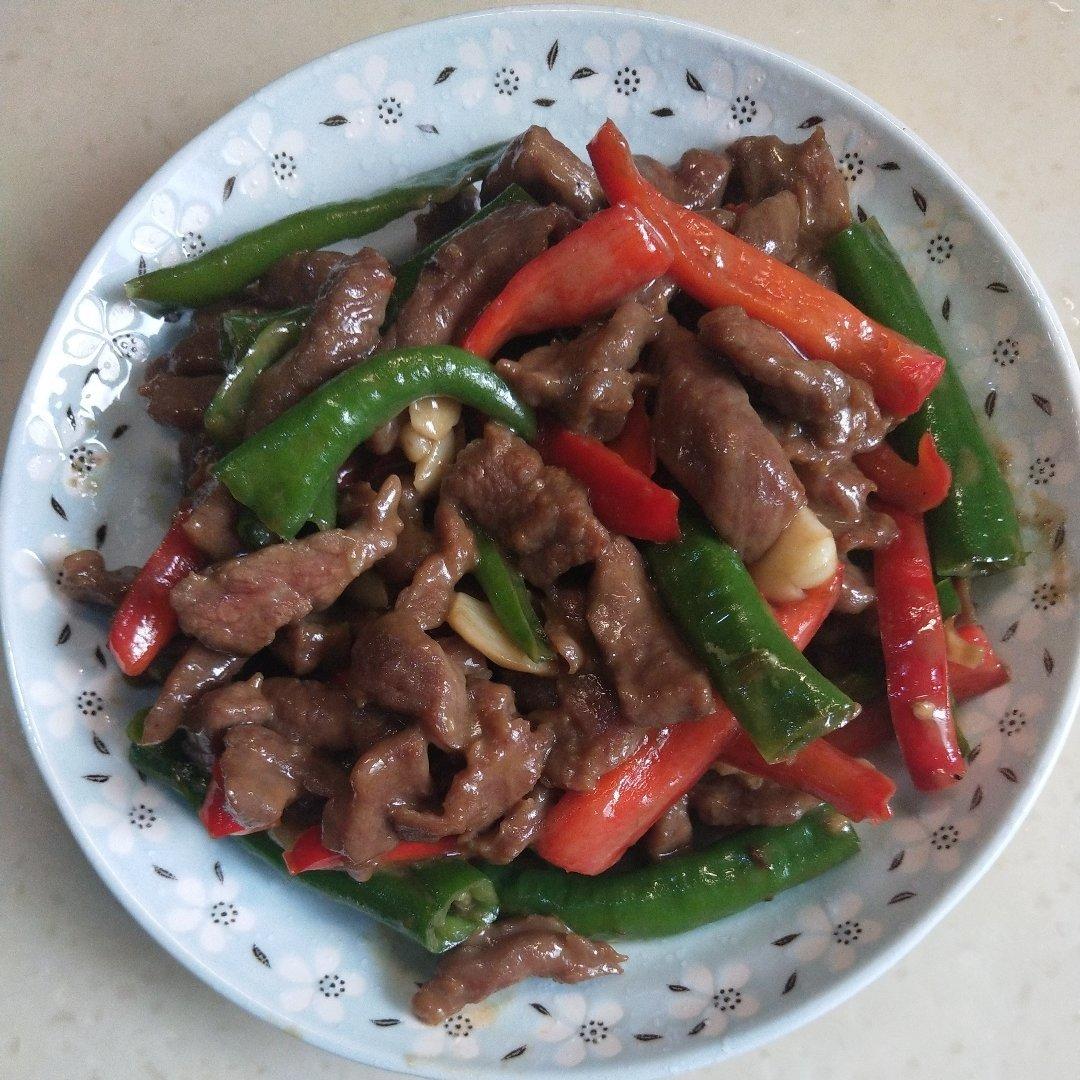 杭椒炒牛柳