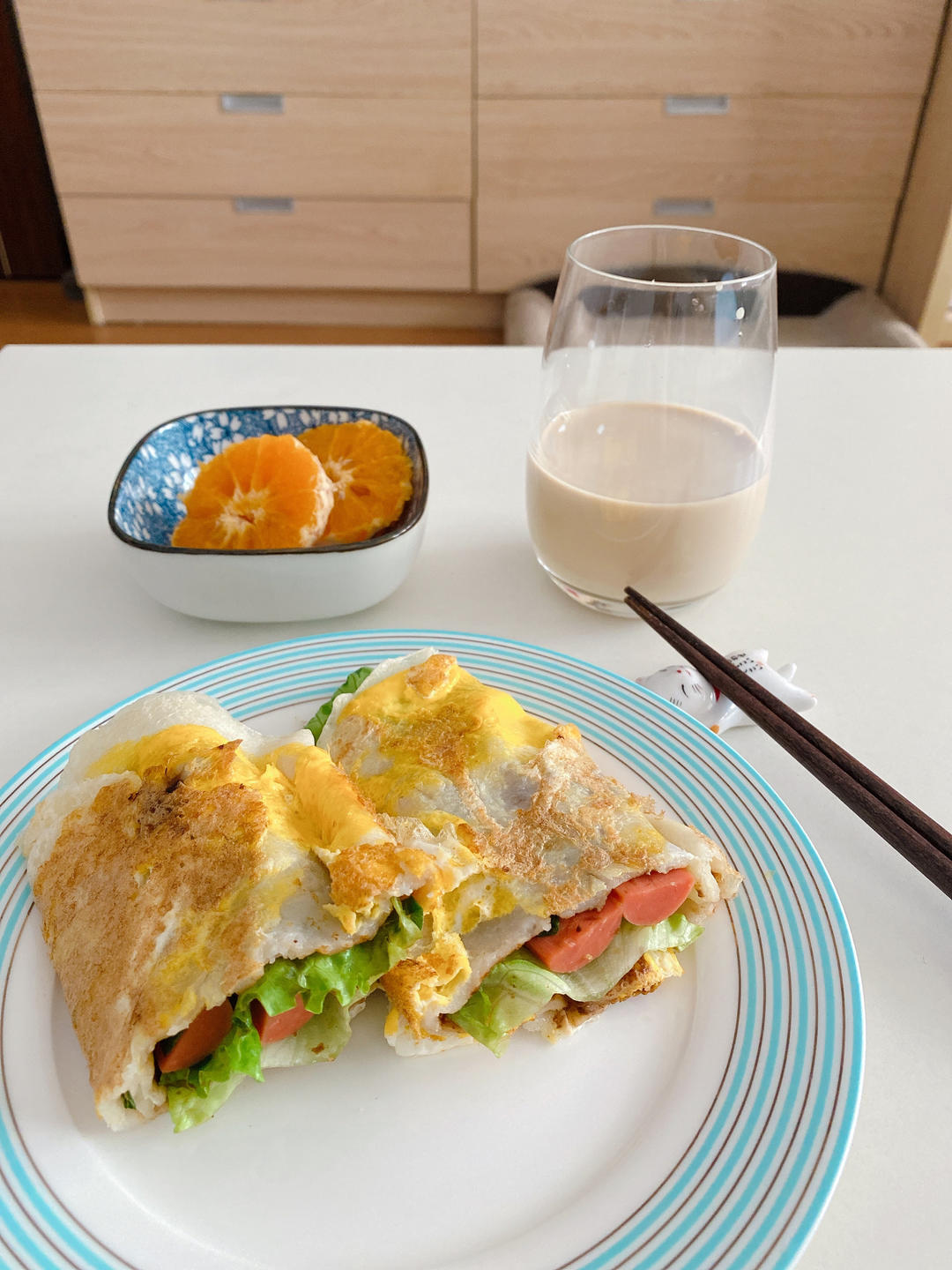 🔥快手早餐——十分钟懒人鸡蛋煎饼