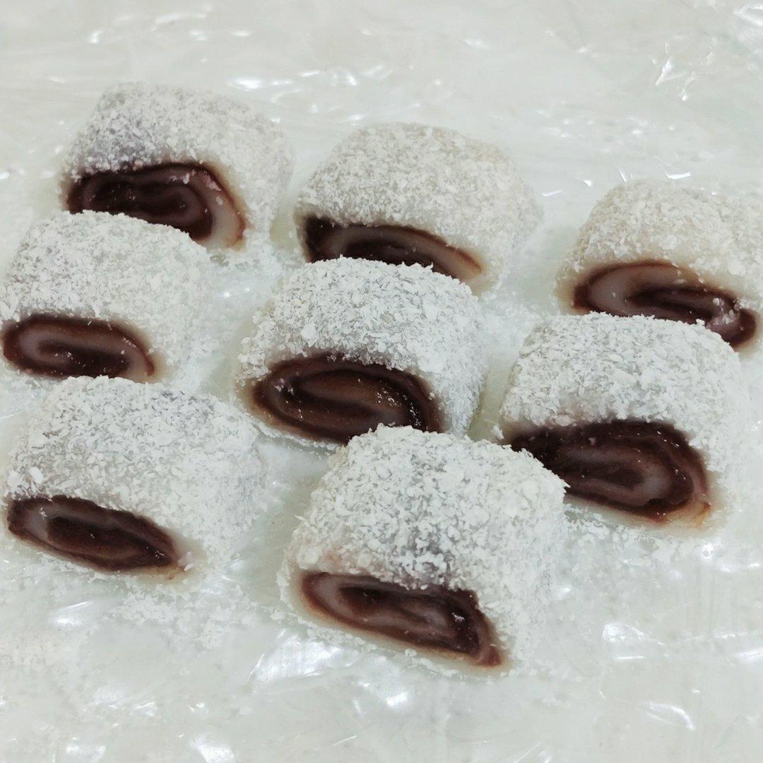 零失败！巨好吃的椰蓉豆沙糯米卷！