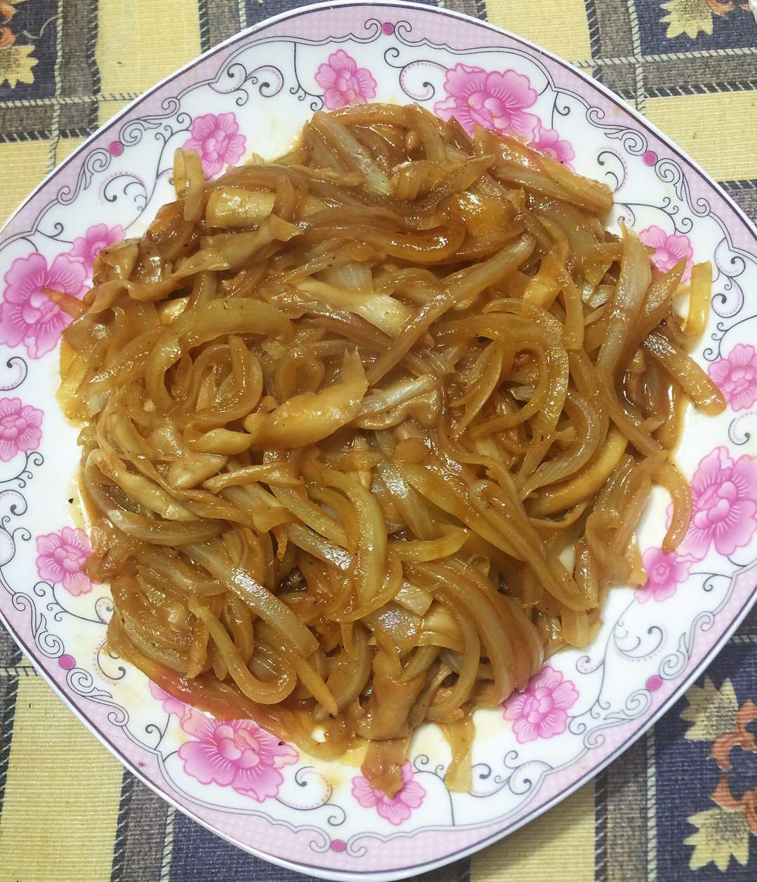 洋葱遇到杏鲍菇