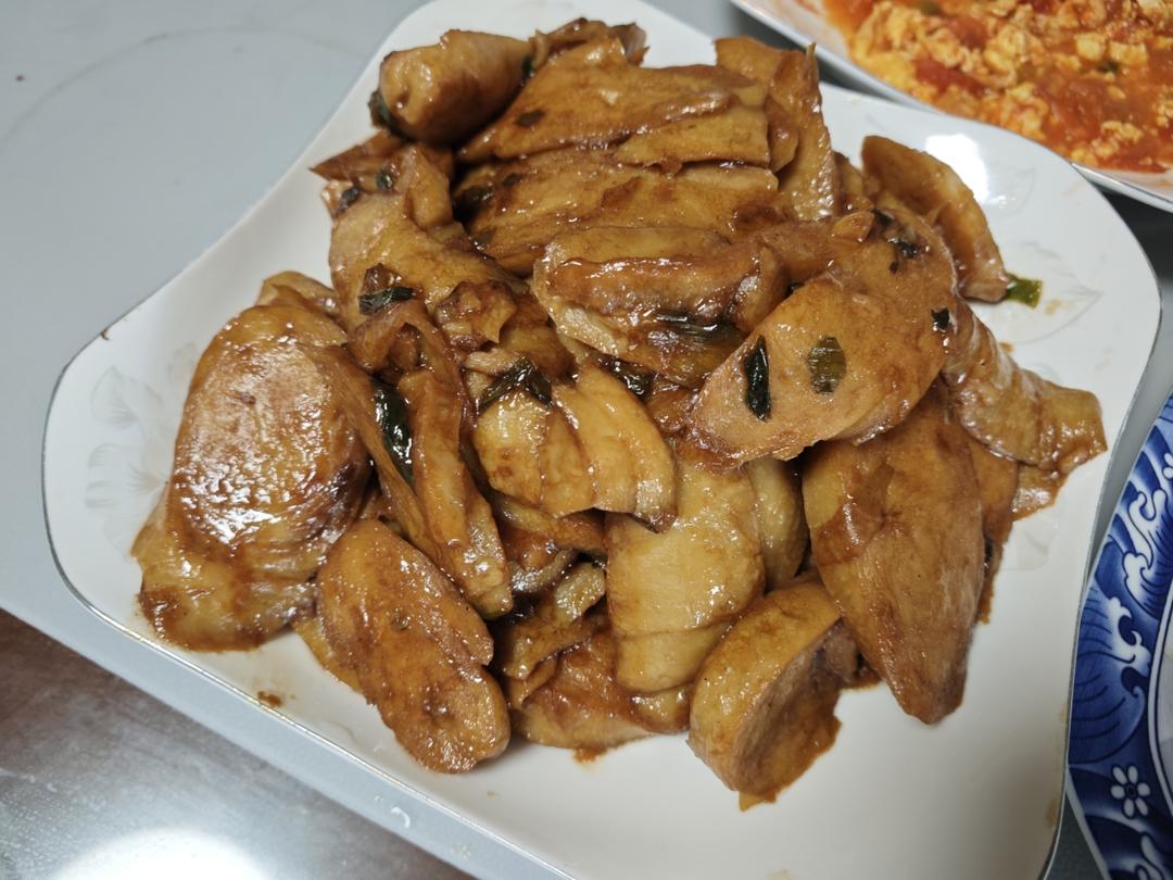 青椒炒面筋