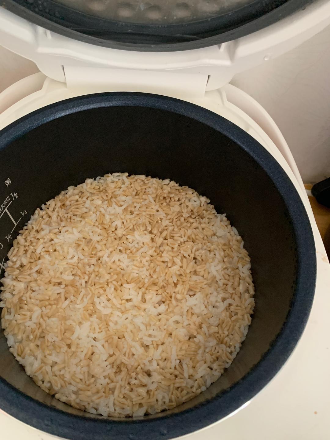 减脂饱腹口感Q弹甜香燕麦糙米饭
